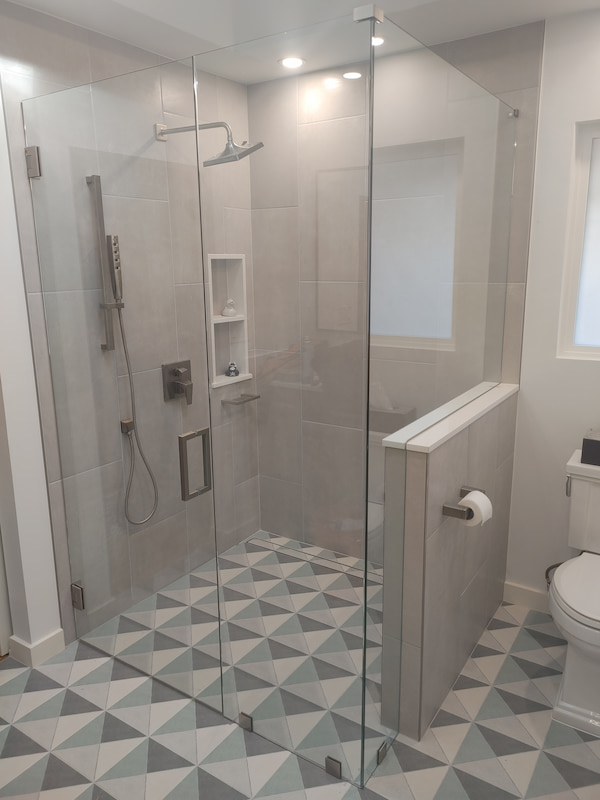Frameless shower door project 2