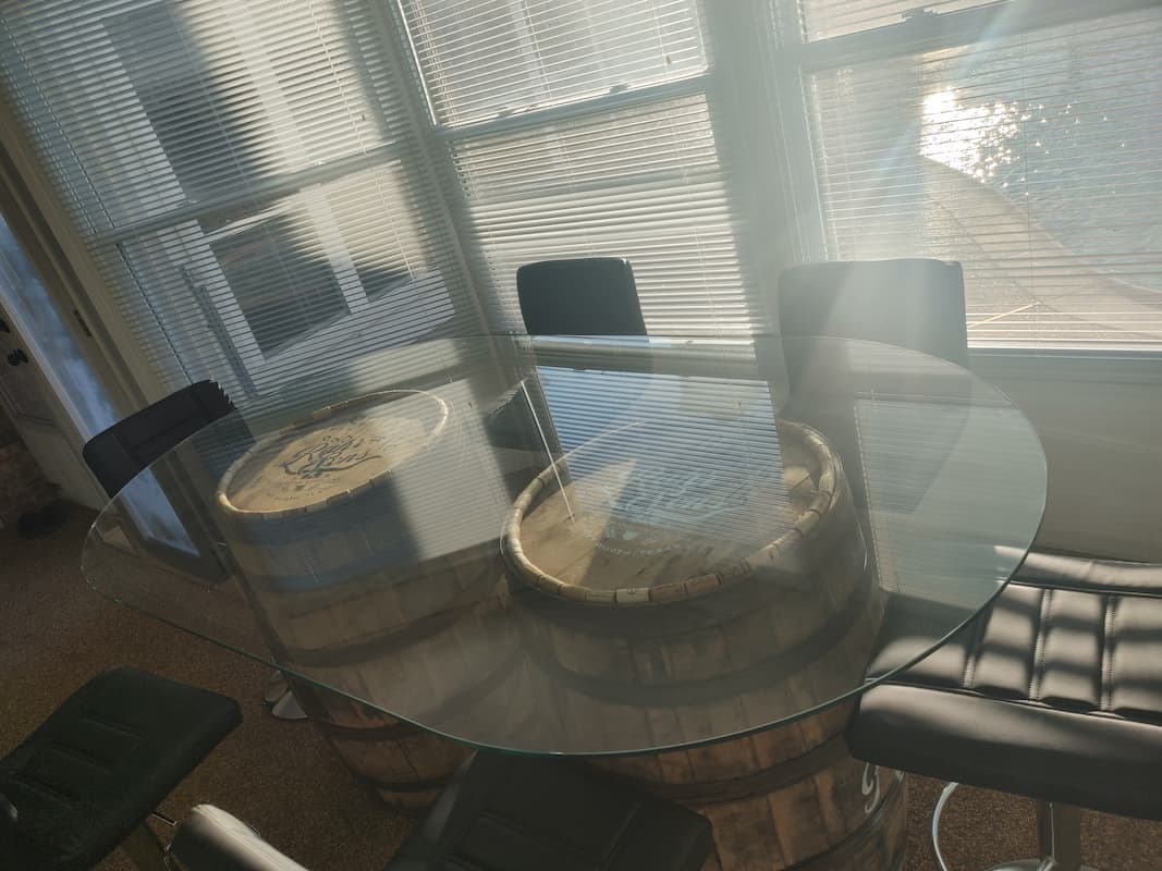 Custom etched glass